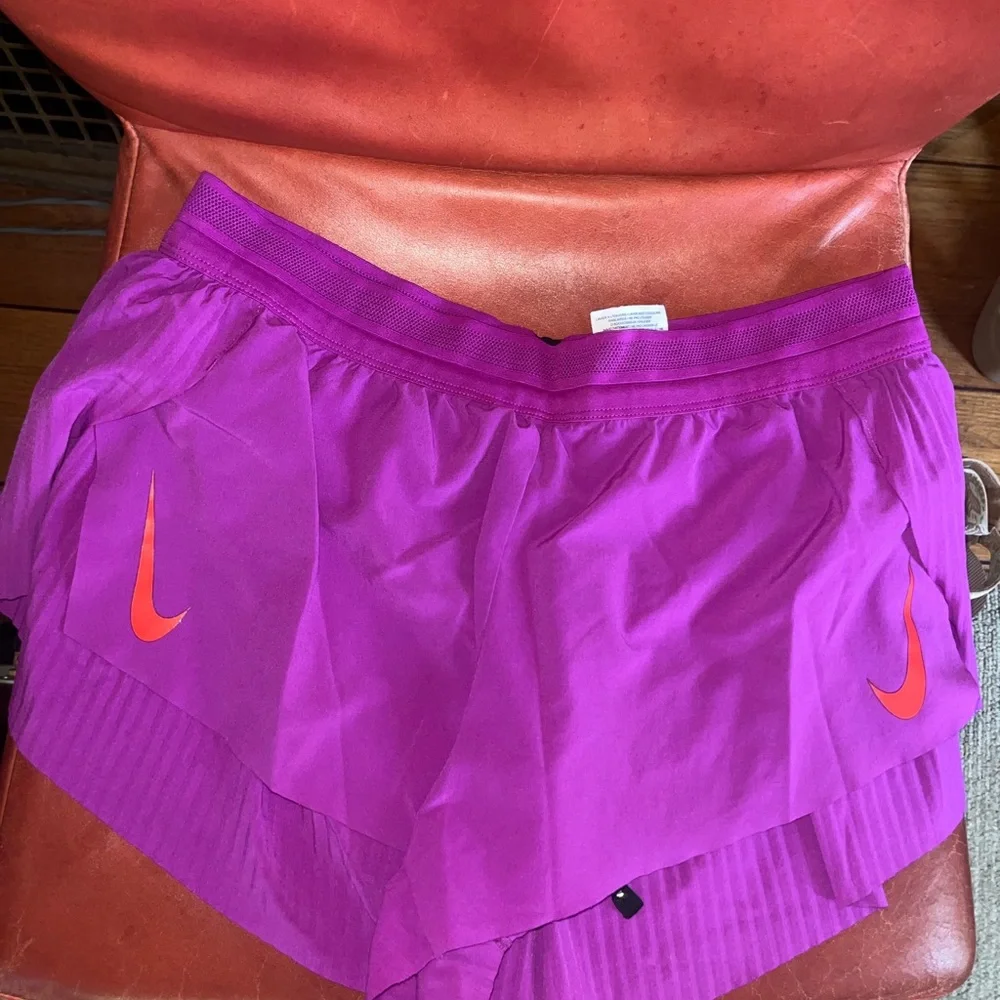 Nike Magenta Purple Aero Swift Shorts Dri Fit - Picture 1 of 5